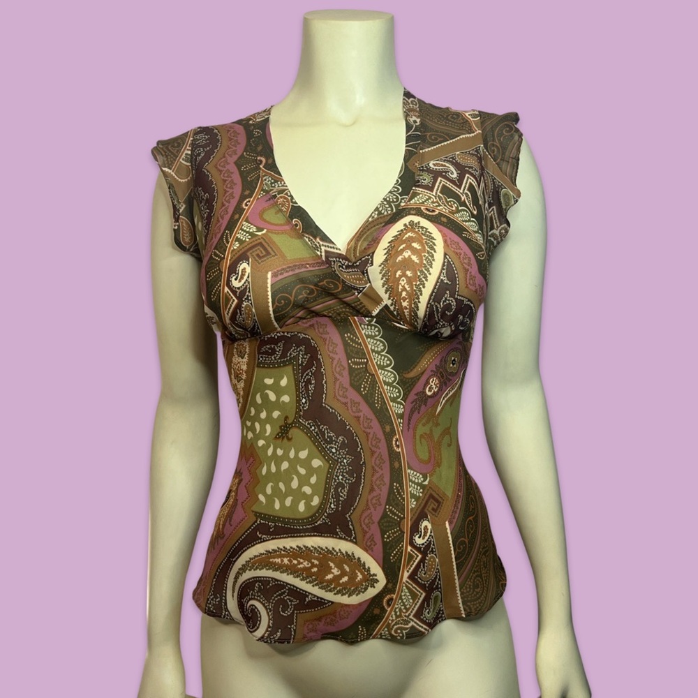 Y2K mesh blouse